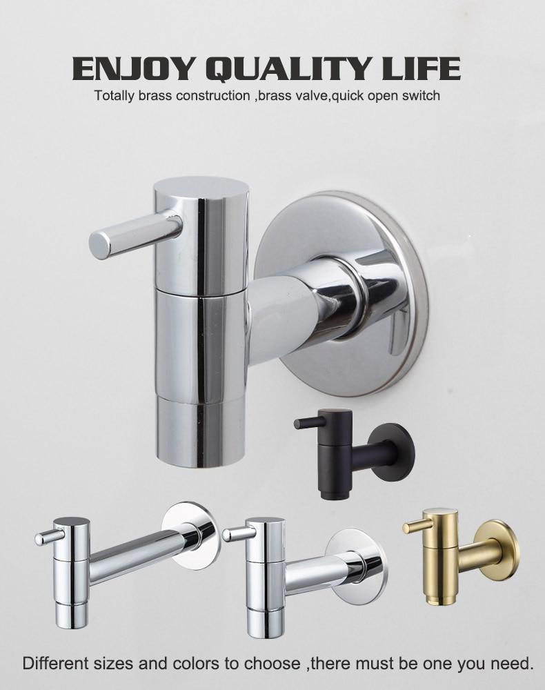 Linus - Chrome Wall-Mounted Bathroom Faucet